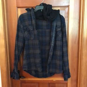 Fission Hooded Flannel Shirt